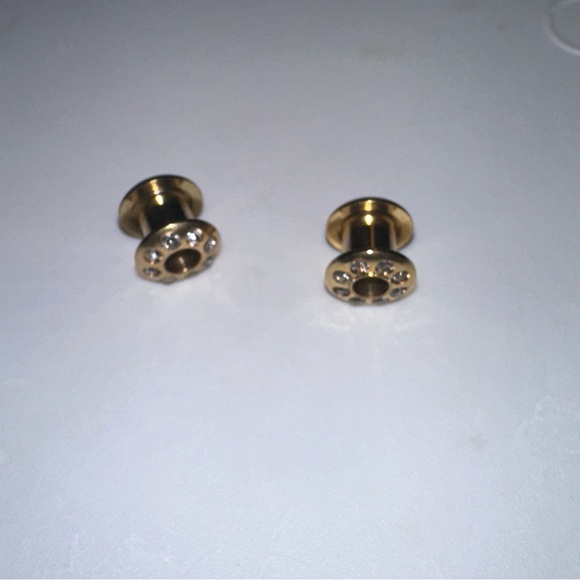 New 6 mm Ear Plugs piercings Earrings lobes never worn - Picture 5 of 5